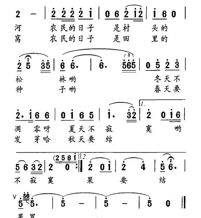 农民的日子