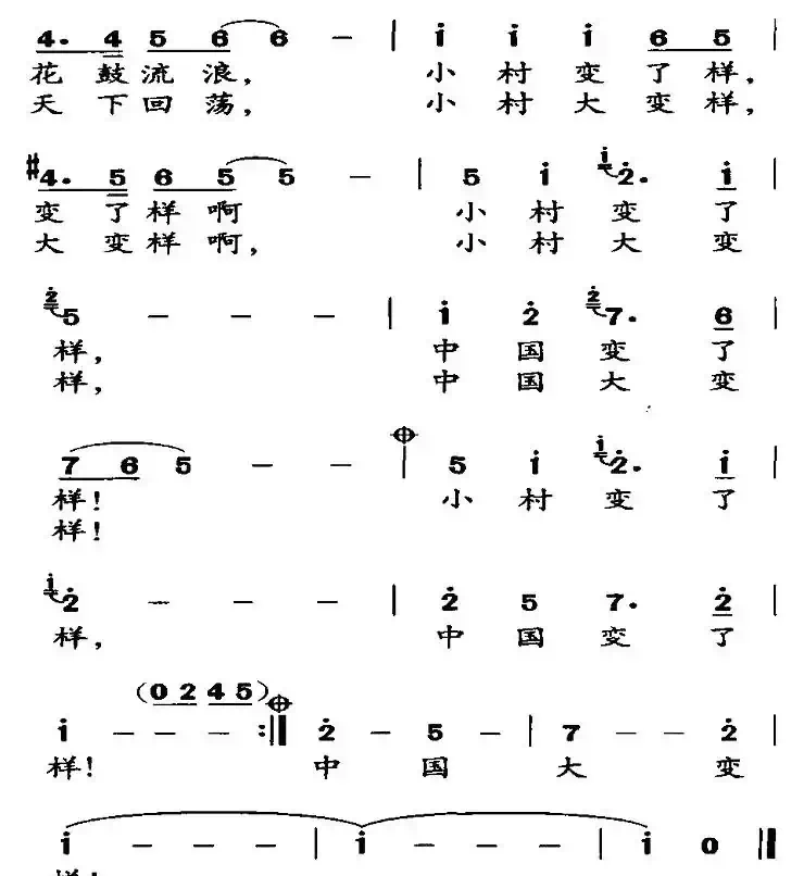 小村故事（张名河词 魏艺曲）