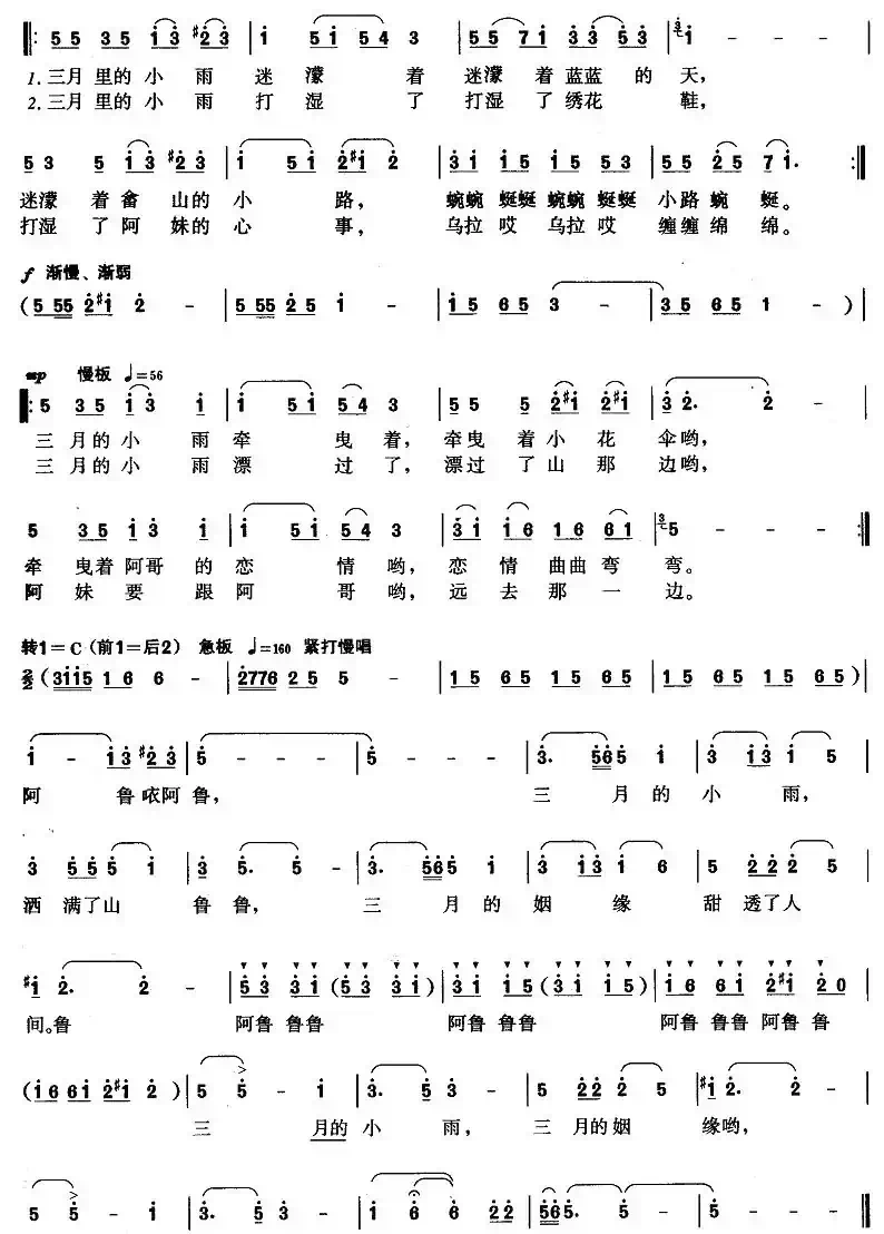 三月的小雨醉畲乡