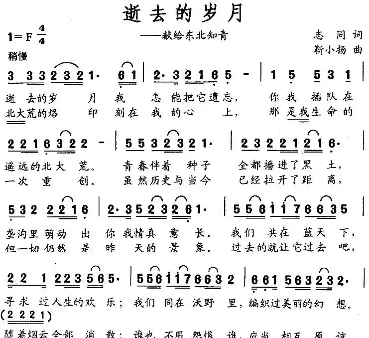 逝去的岁月——献给东北知青