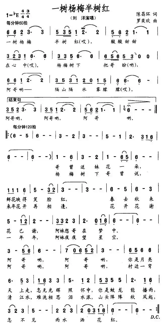 一树杨梅半树红
