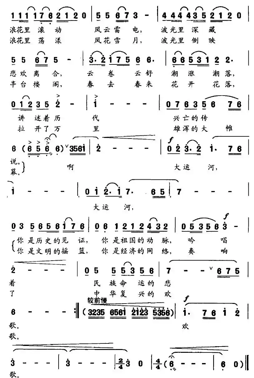 啊，中国大运河