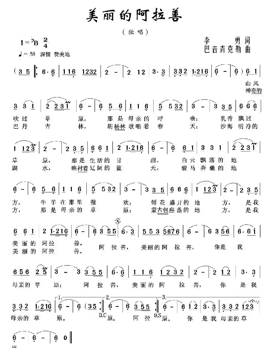 美丽的阿拉善
