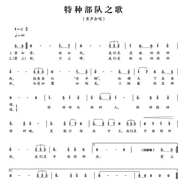 特种部队之歌