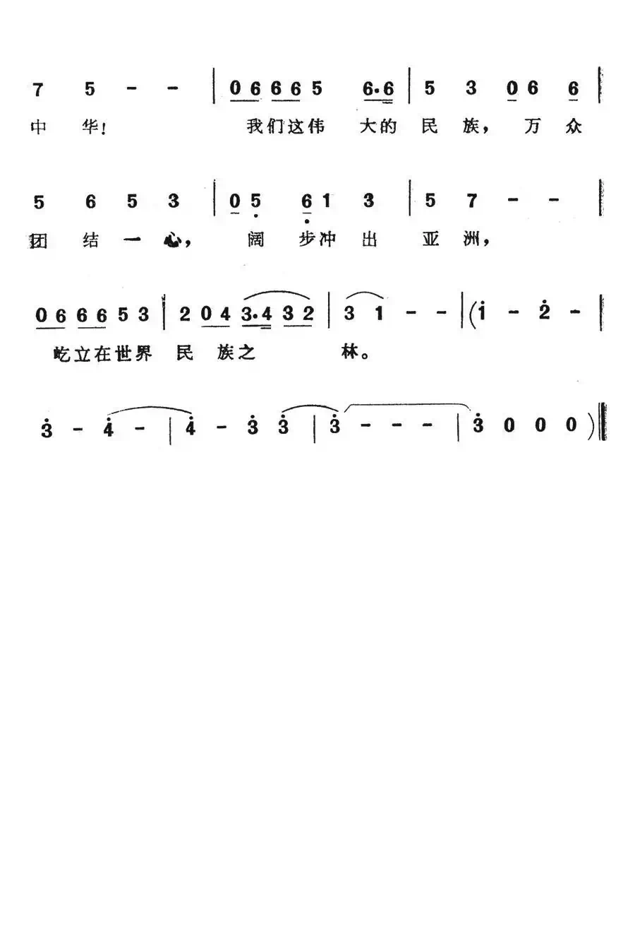 奋起呀,中华(电视系列片《奋起呀,中华》主题歌)