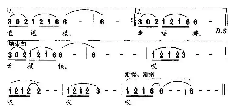 吊脚楼（牟廉玖词 邹继世曲）