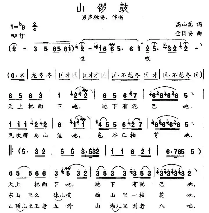 山锣鼓