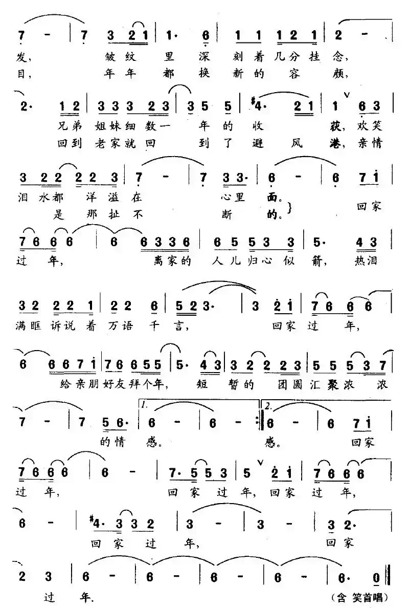 回家过年（孙义勇词 董兴东曲）