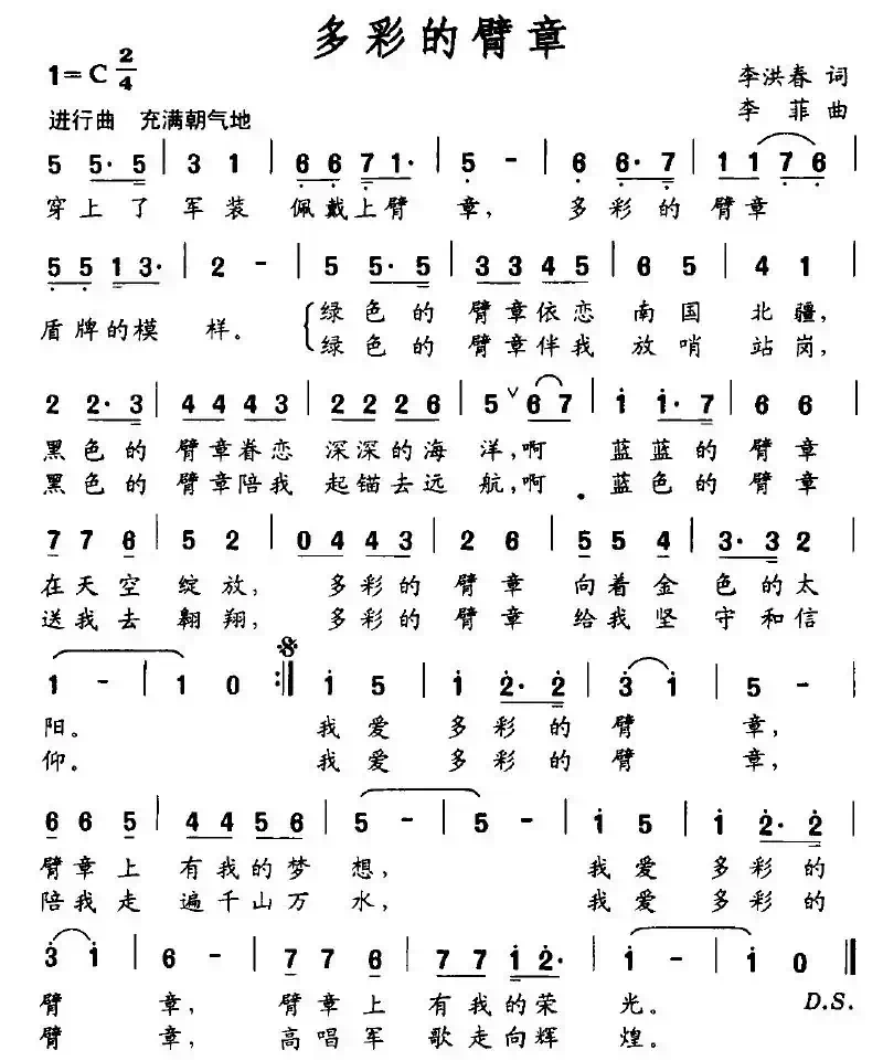 多彩的臂章