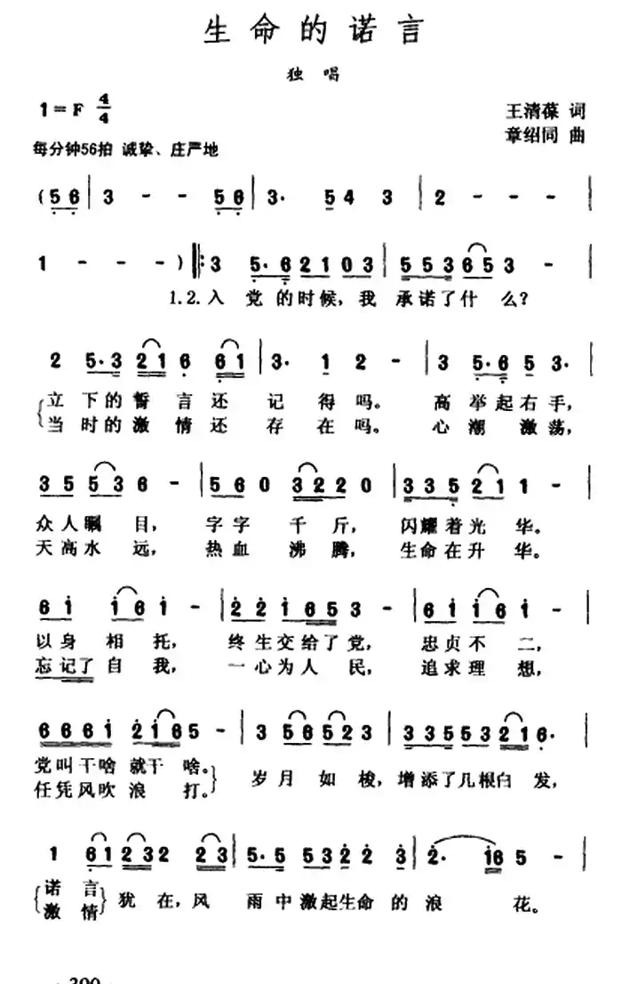 生命的诺言