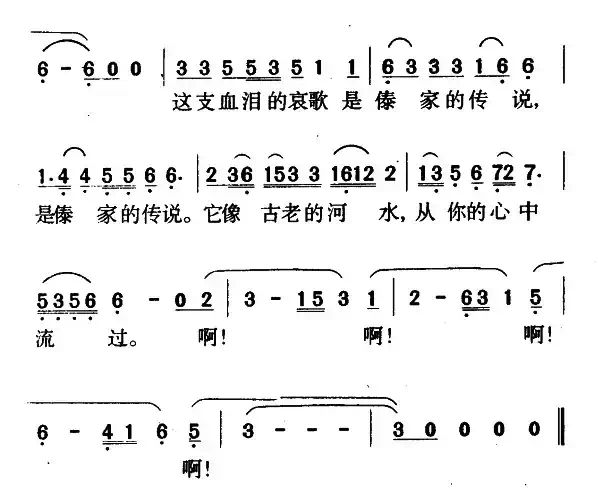 傣家的传说(电视连续剧《葫芦信》主题歌)