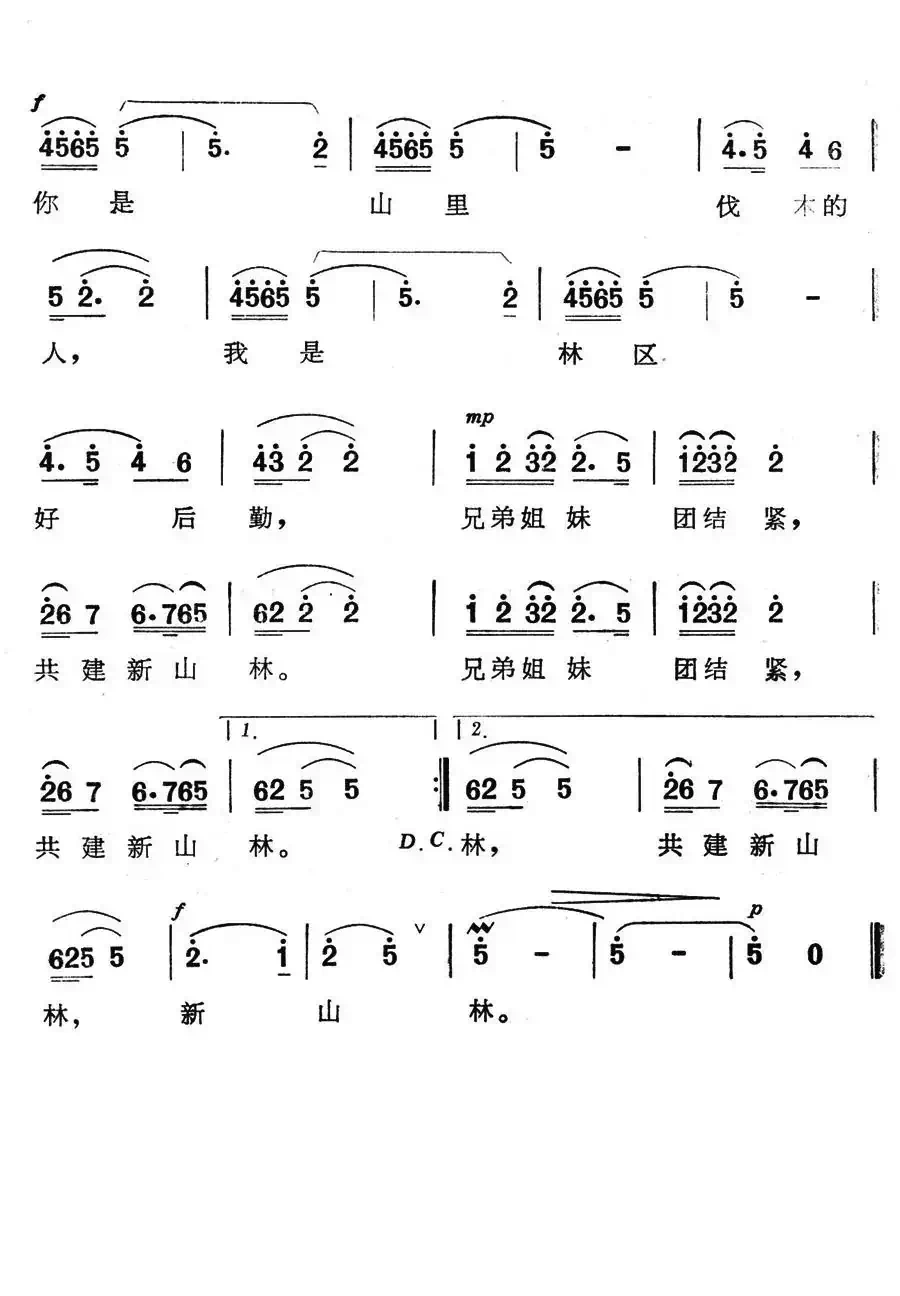 森林里相遇都是自家人（电视艺术片《鹿铃回响起地方》选曲）