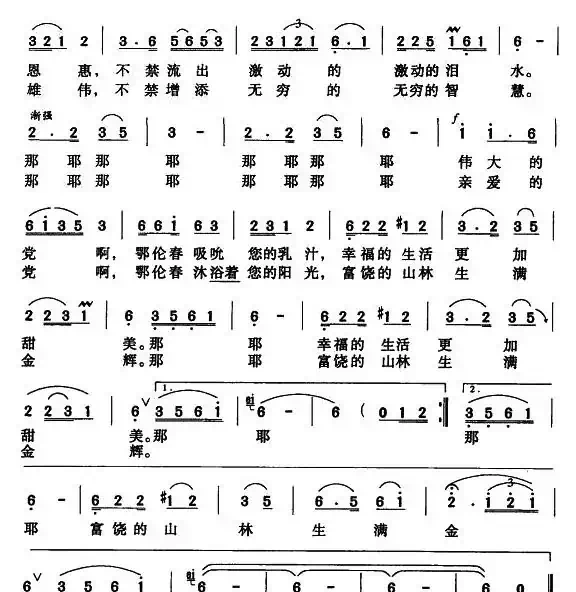 党的光辉（孟淑珍 词曲）