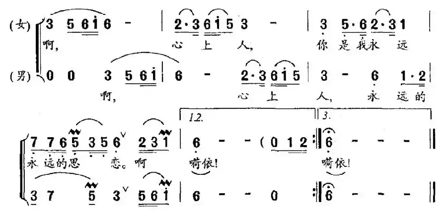 永远的爱恋(琴娜词 荆可曲)