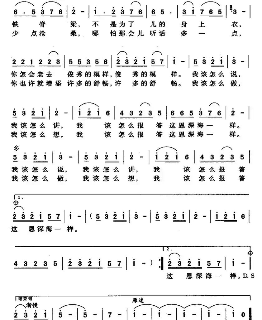 嵩山父亲 黄河娘（李荫保词 陈立曲）
