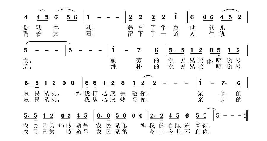 农民兄弟（张嘉兴词 张国良 张艺曲）
