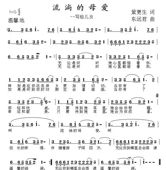 流淌的母爱
