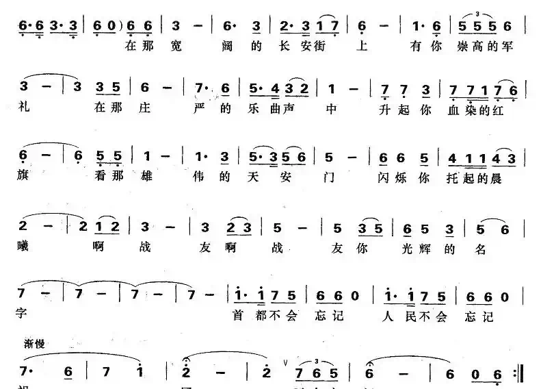 战友你没有离去