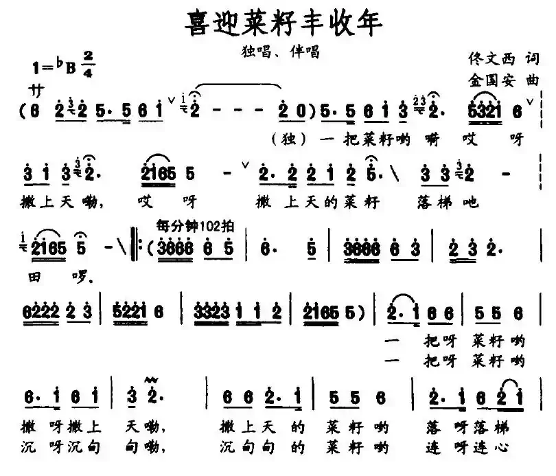 喜迎菜籽丰收年