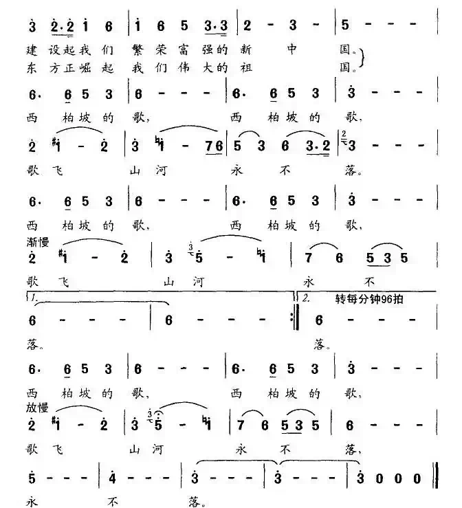 西柏坡的歌