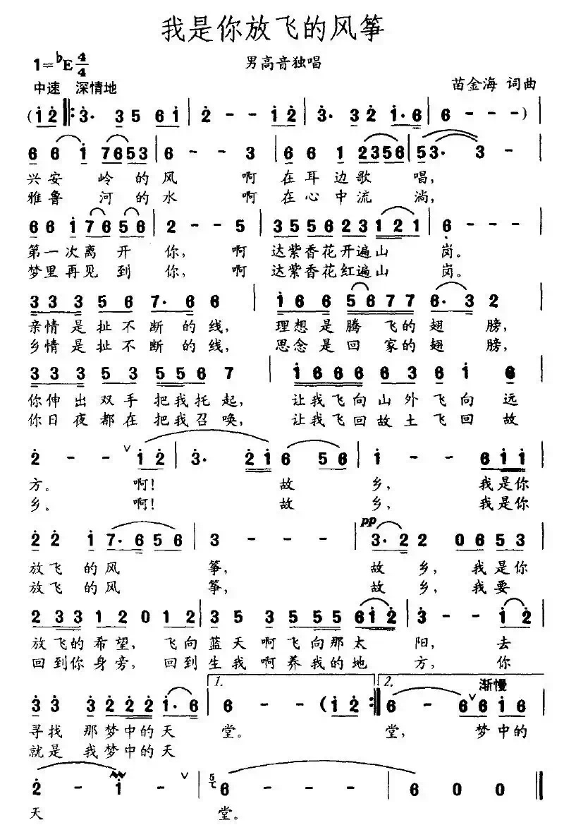 我是你放飞的风筝