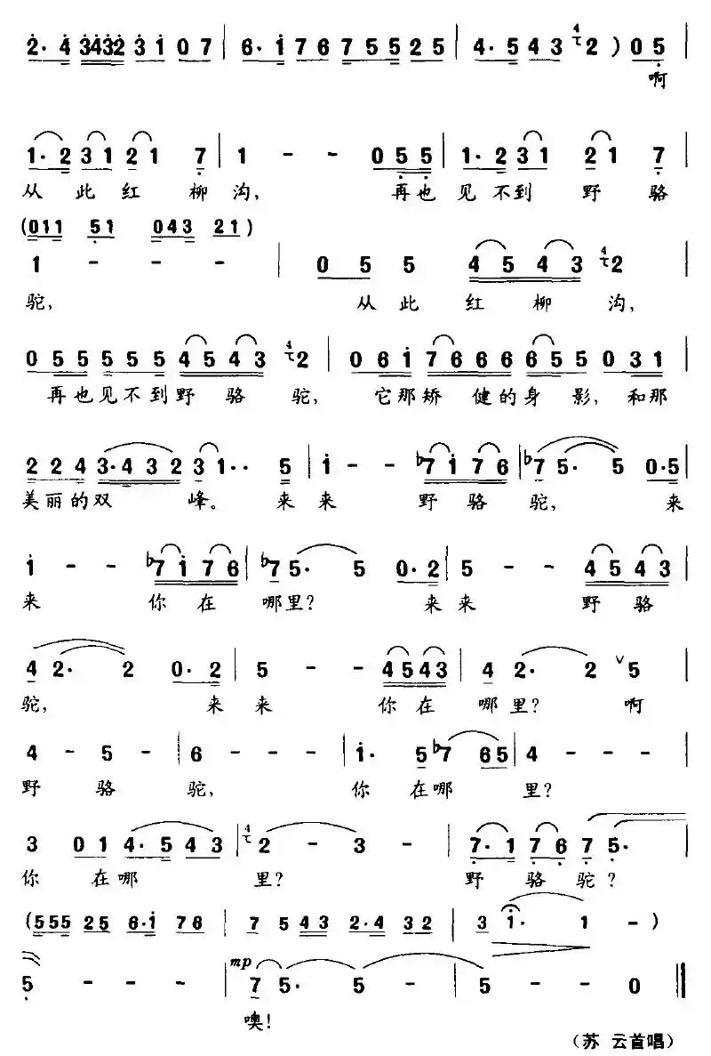 野骆驼