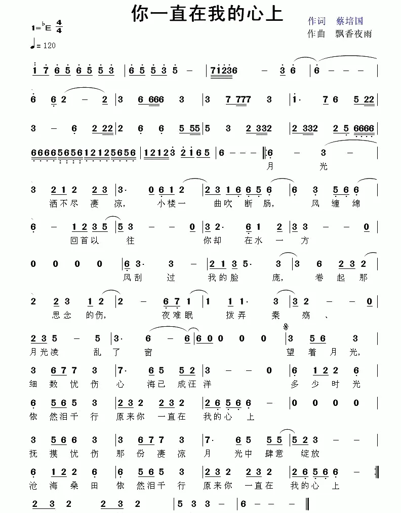 你一直在我的心上