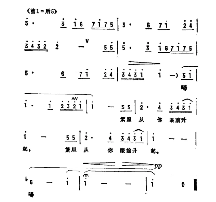 繁星，从你眼前升起