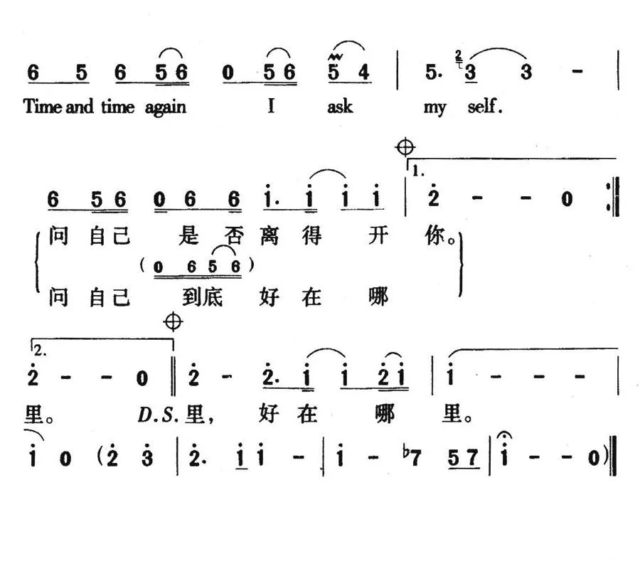 千万次地问（电视剧《北京人在纽约》片头歌）