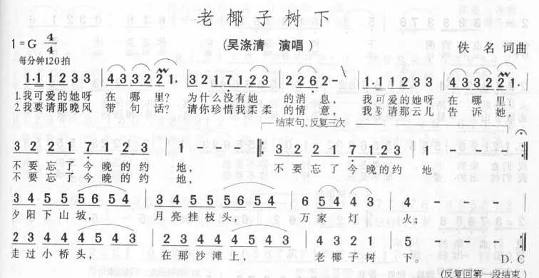 老椰子树下