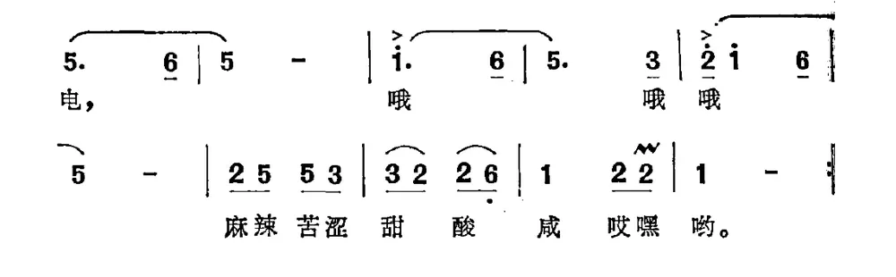 麻辣苦涩甜酸咸（电视剧《古船・女人和网》插曲）