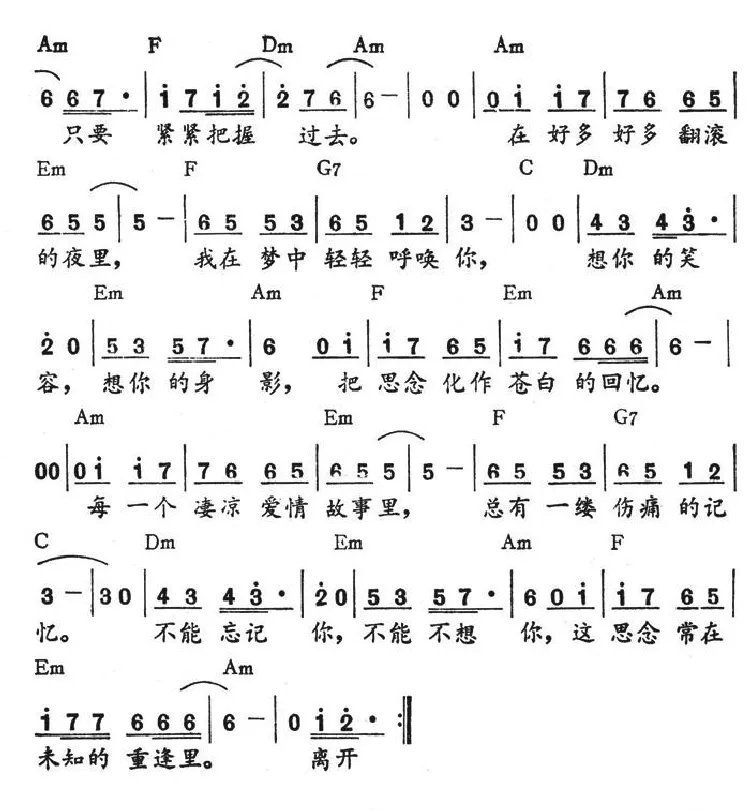 不必勉强（带和弦）