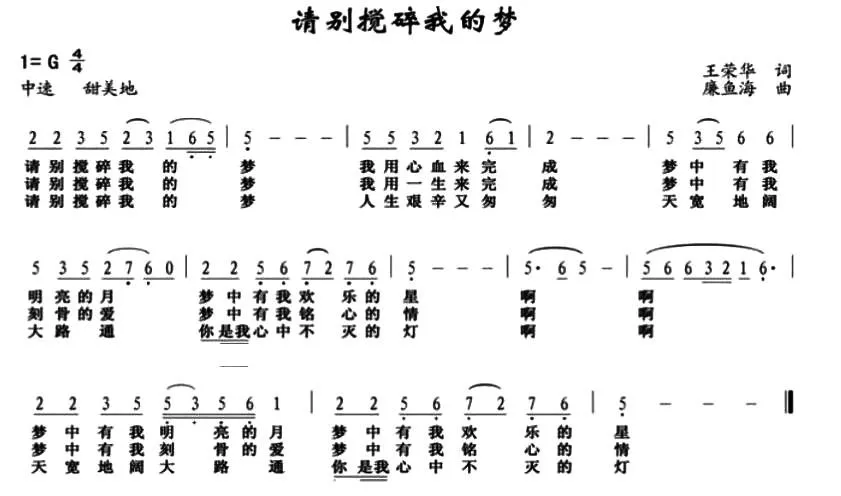 请别搅碎我的梦