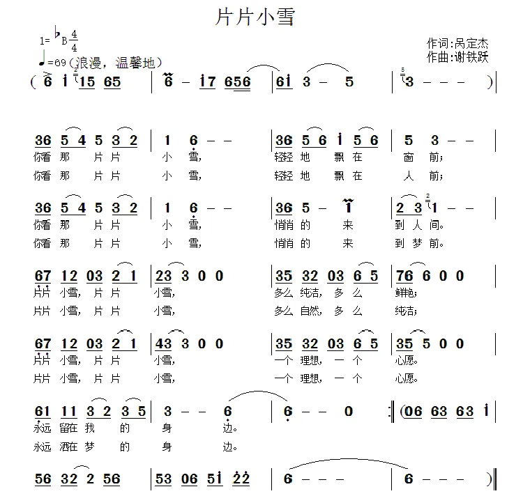 片片小雪
