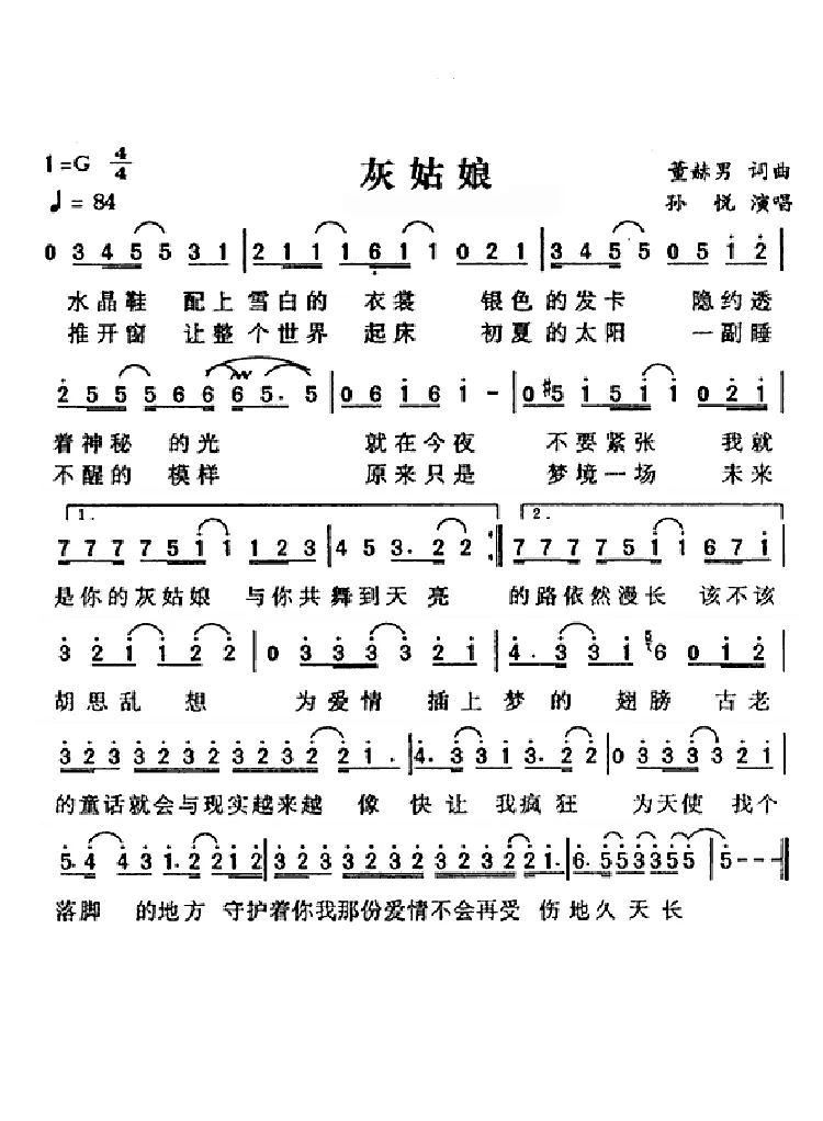 灰姑娘（孙悦演唱版）