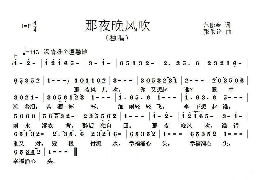 那夜晚风吹