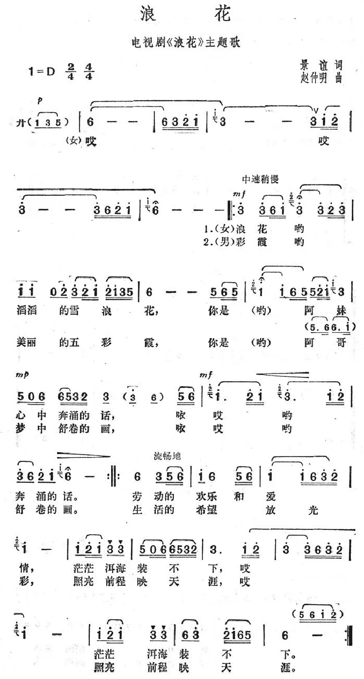 浪花（电视剧《浪花》主题歌）