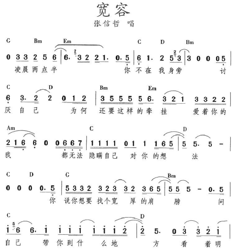 宽容（张信哲演唱版）