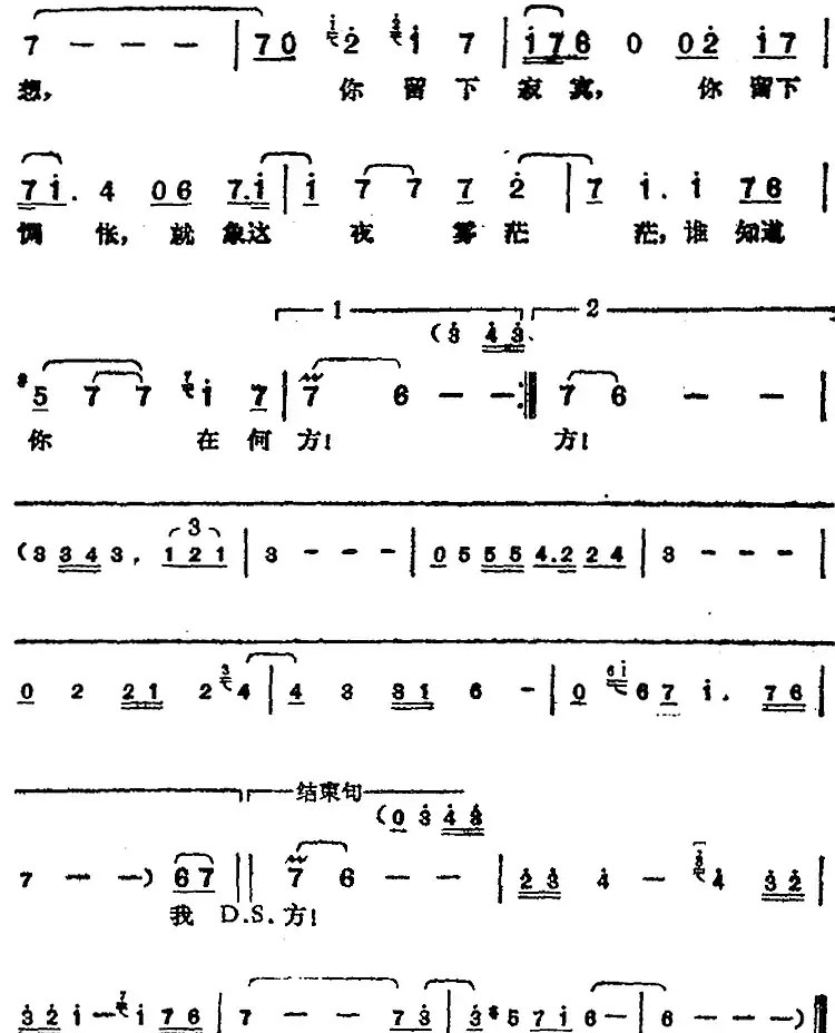 邓丽君演唱金曲:夜雾