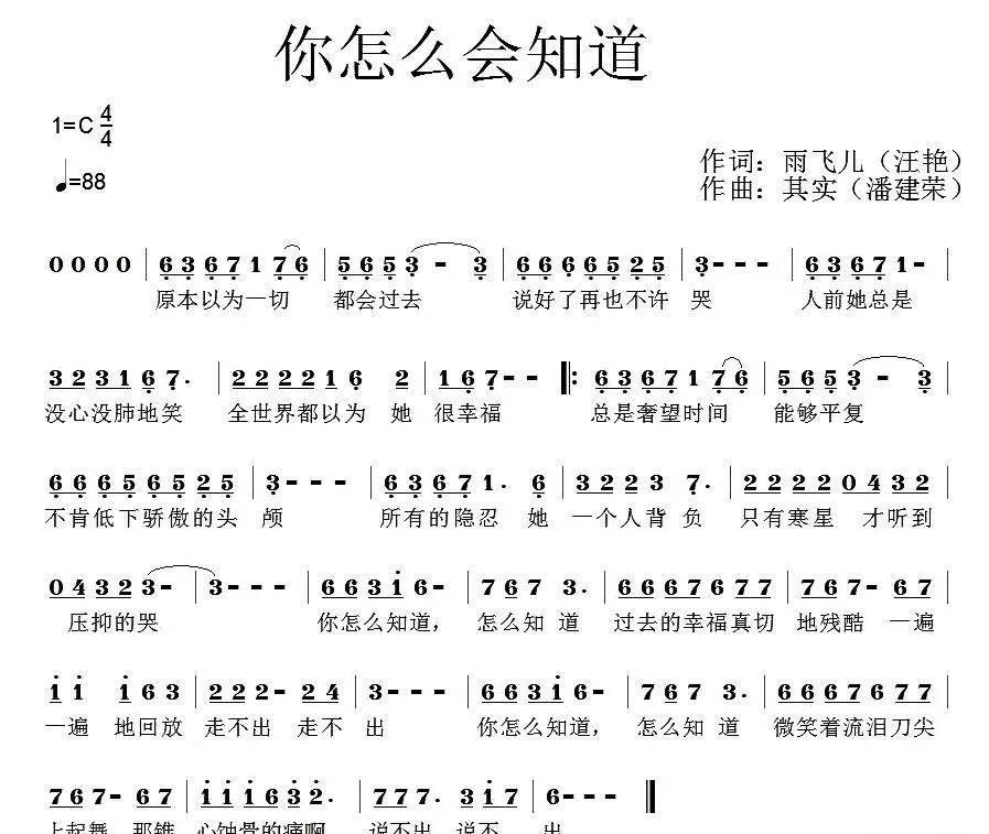 你怎么会知道