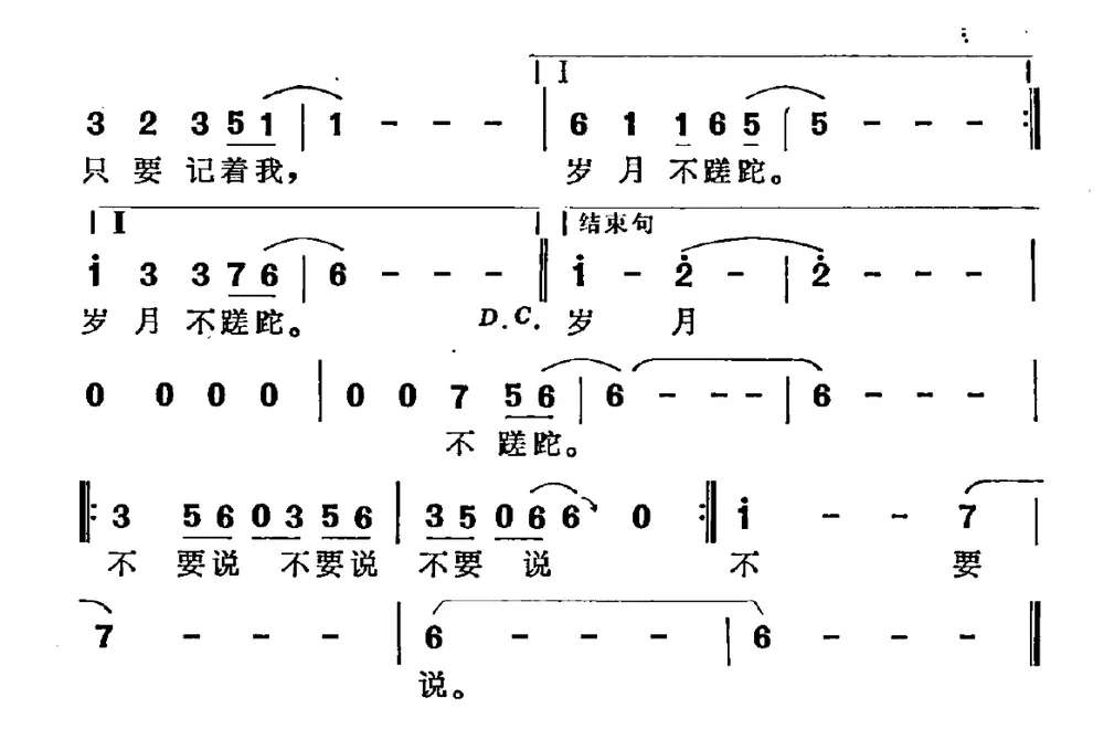 不要说（电视剧《原谅我的心》插曲）