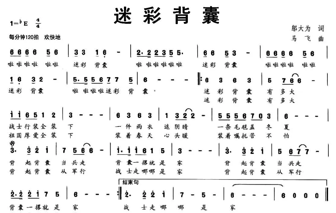迷彩背囊