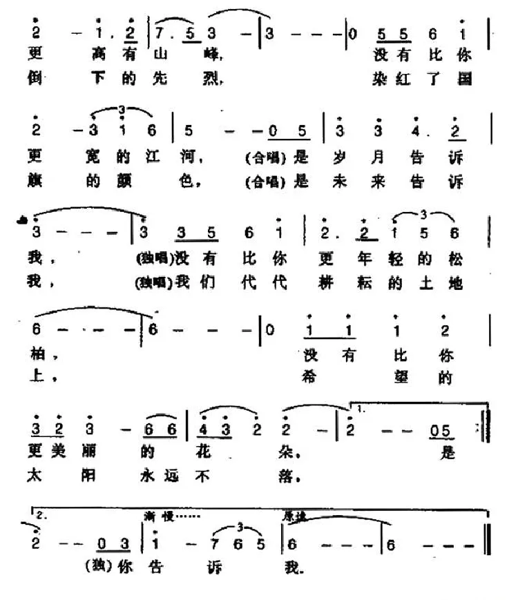 告诉我（电视专题片《国魂》主题歌）