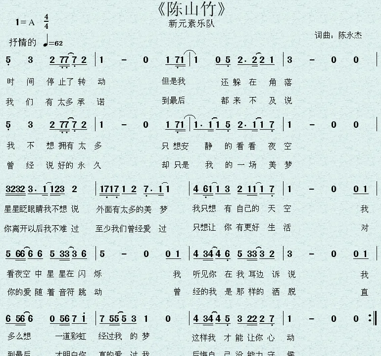 陈山竹