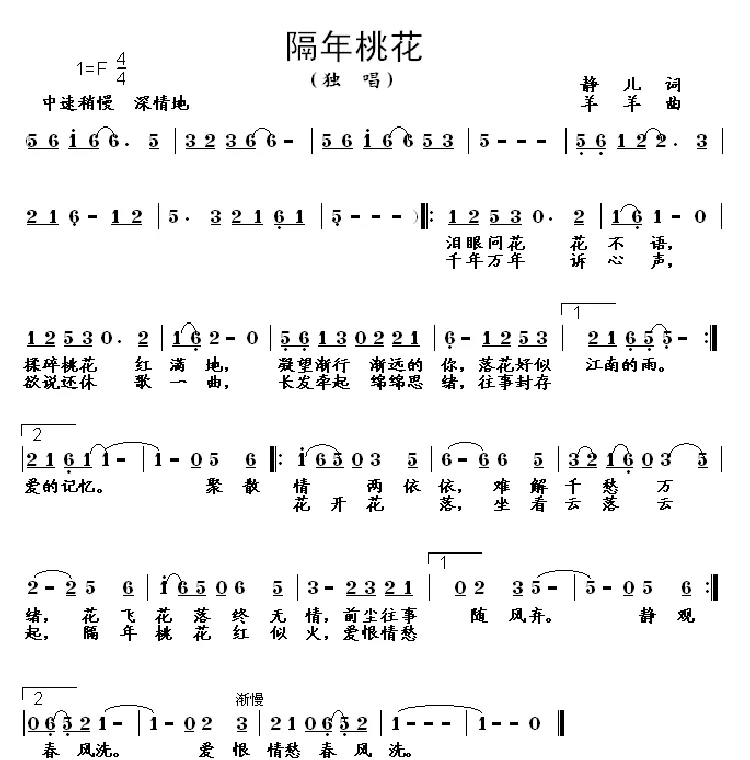 隔年桃花