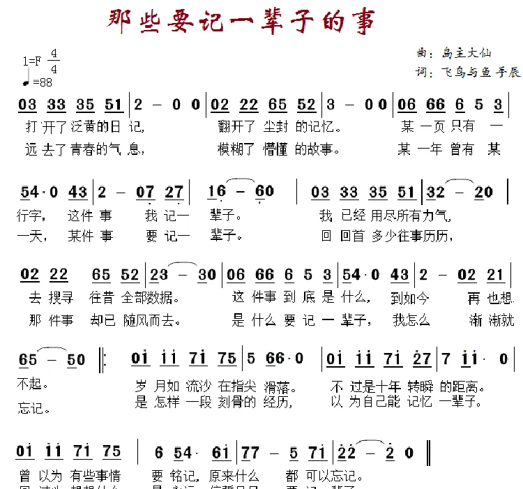 那些要记一辈子的事