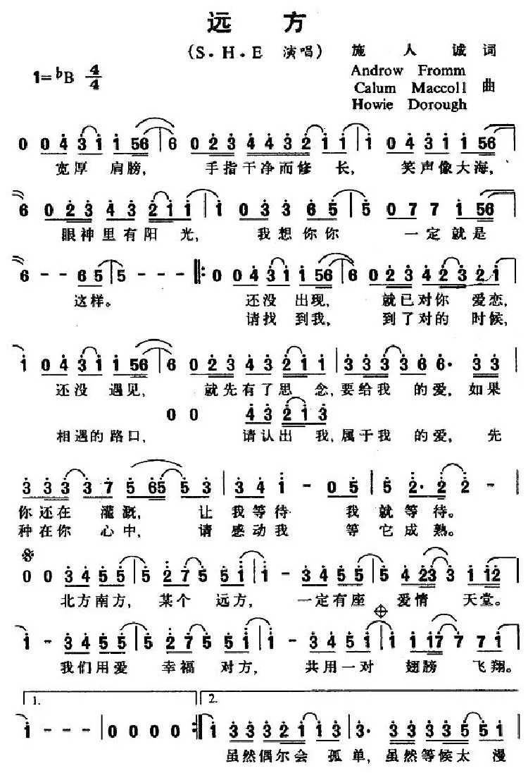 远方（S.H.E 演唱版）