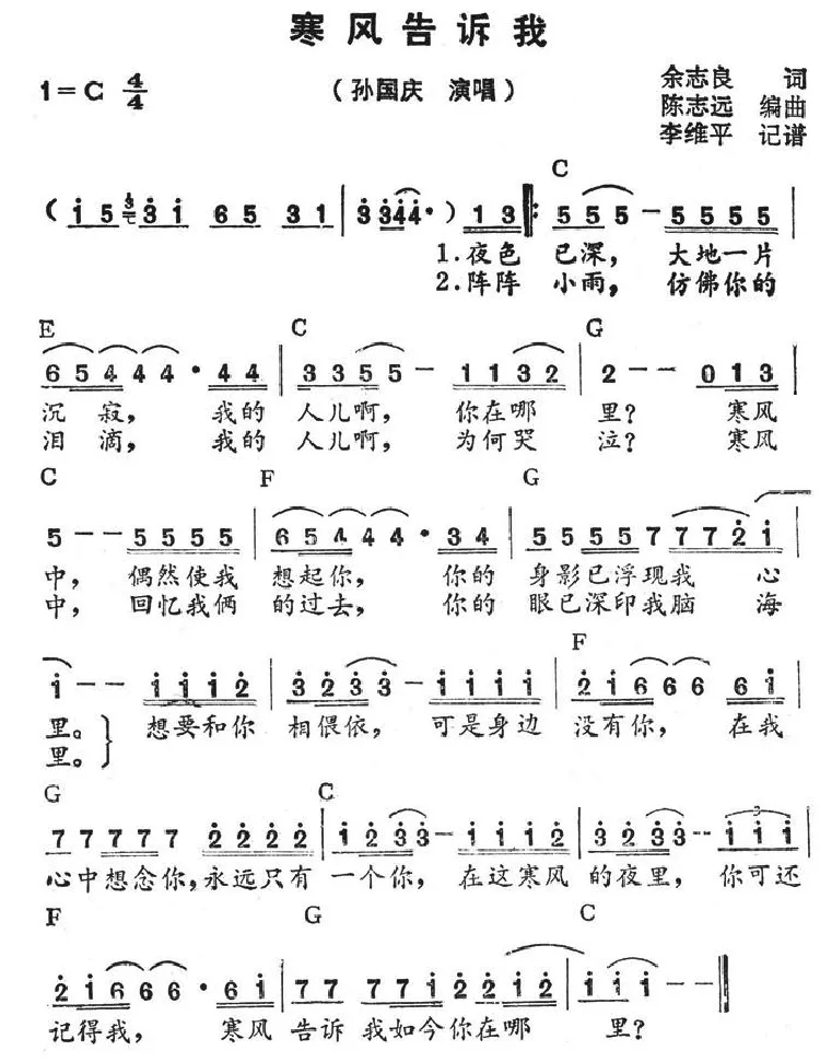寒风告诉我