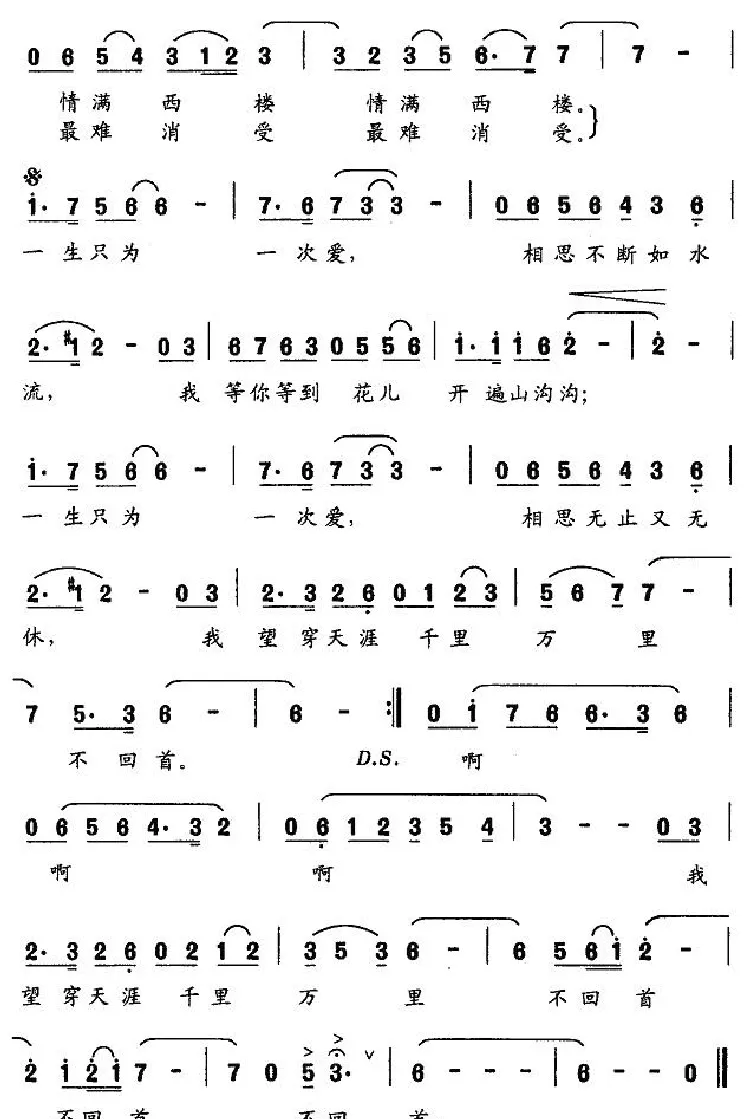一生只为一次爱