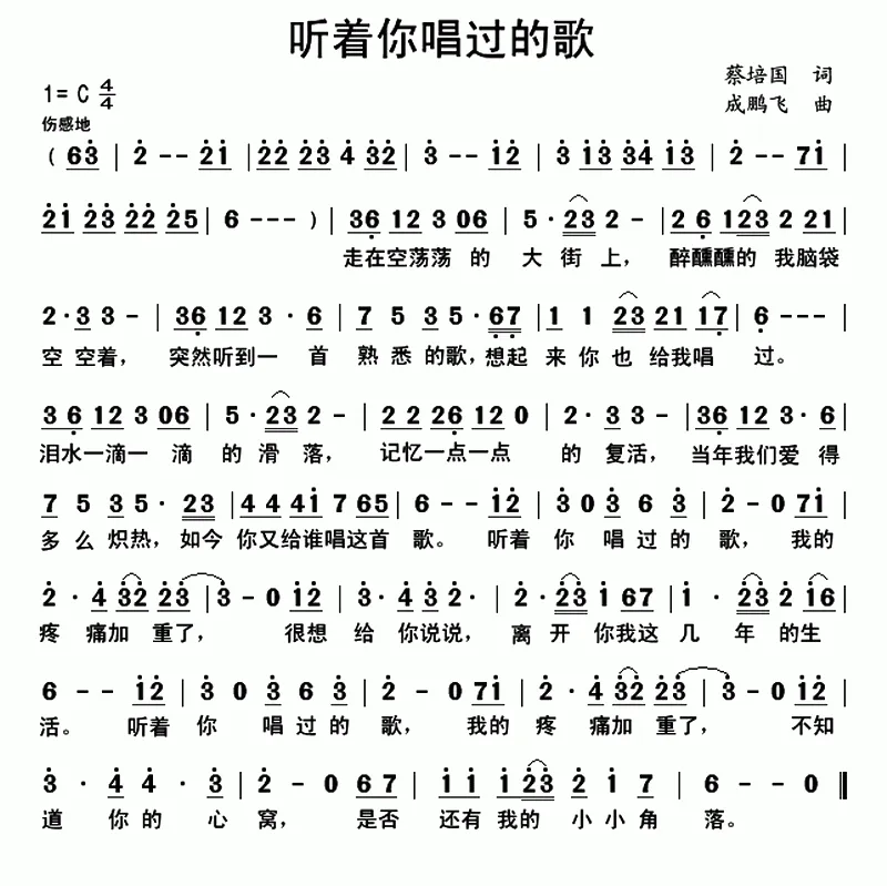 听着你唱过的歌